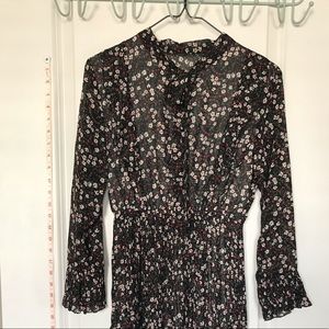 Long sleeve floral dress